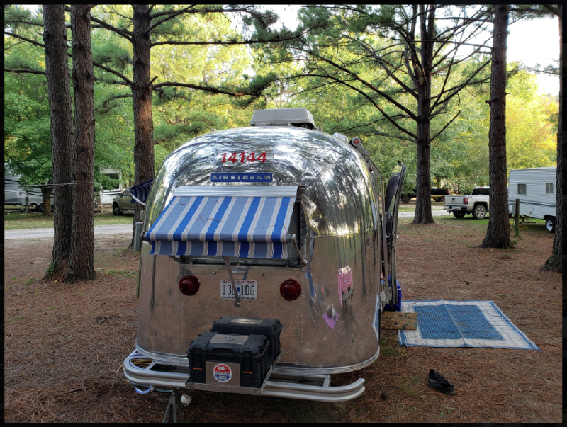 Our 1966 Caravel at camp.