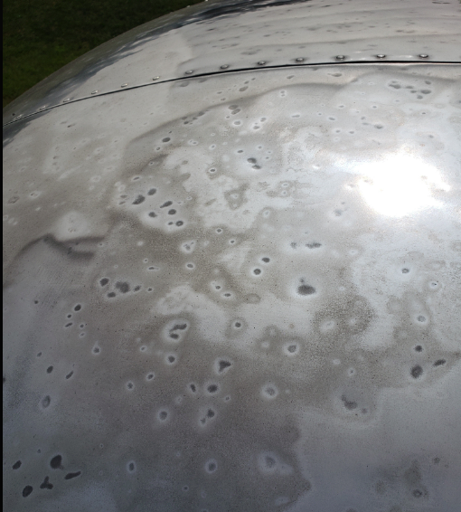 Heavy corrosion on a front endcap.