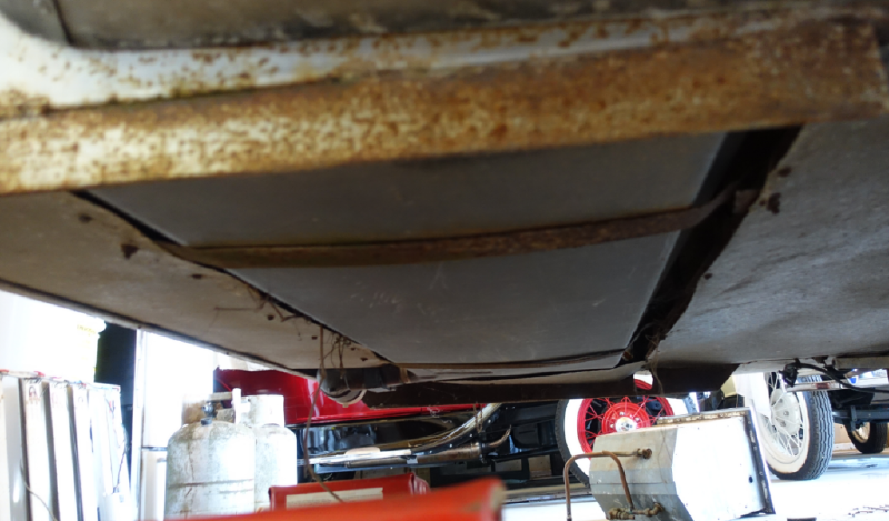 The rear underside.